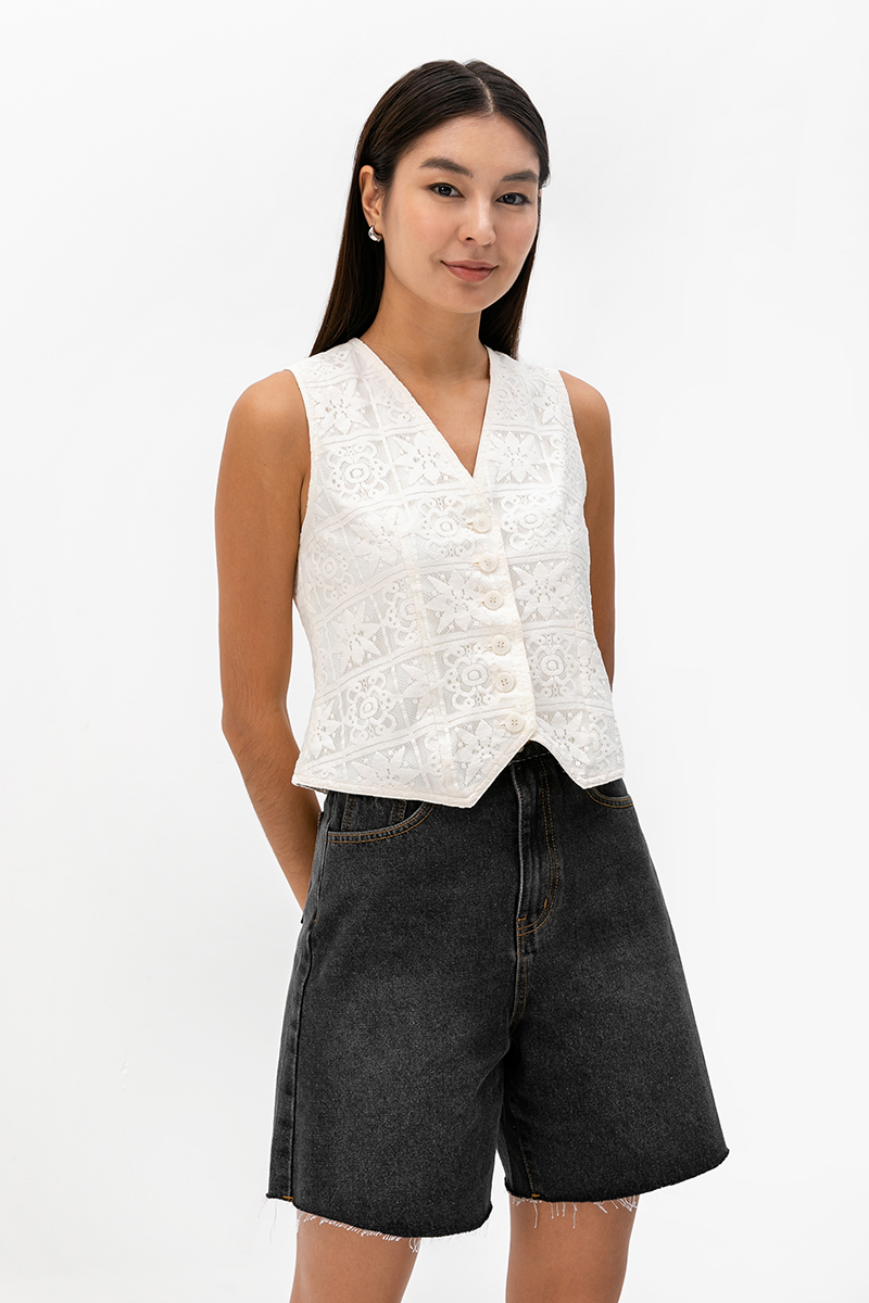 MYLA LACE VEST TOP