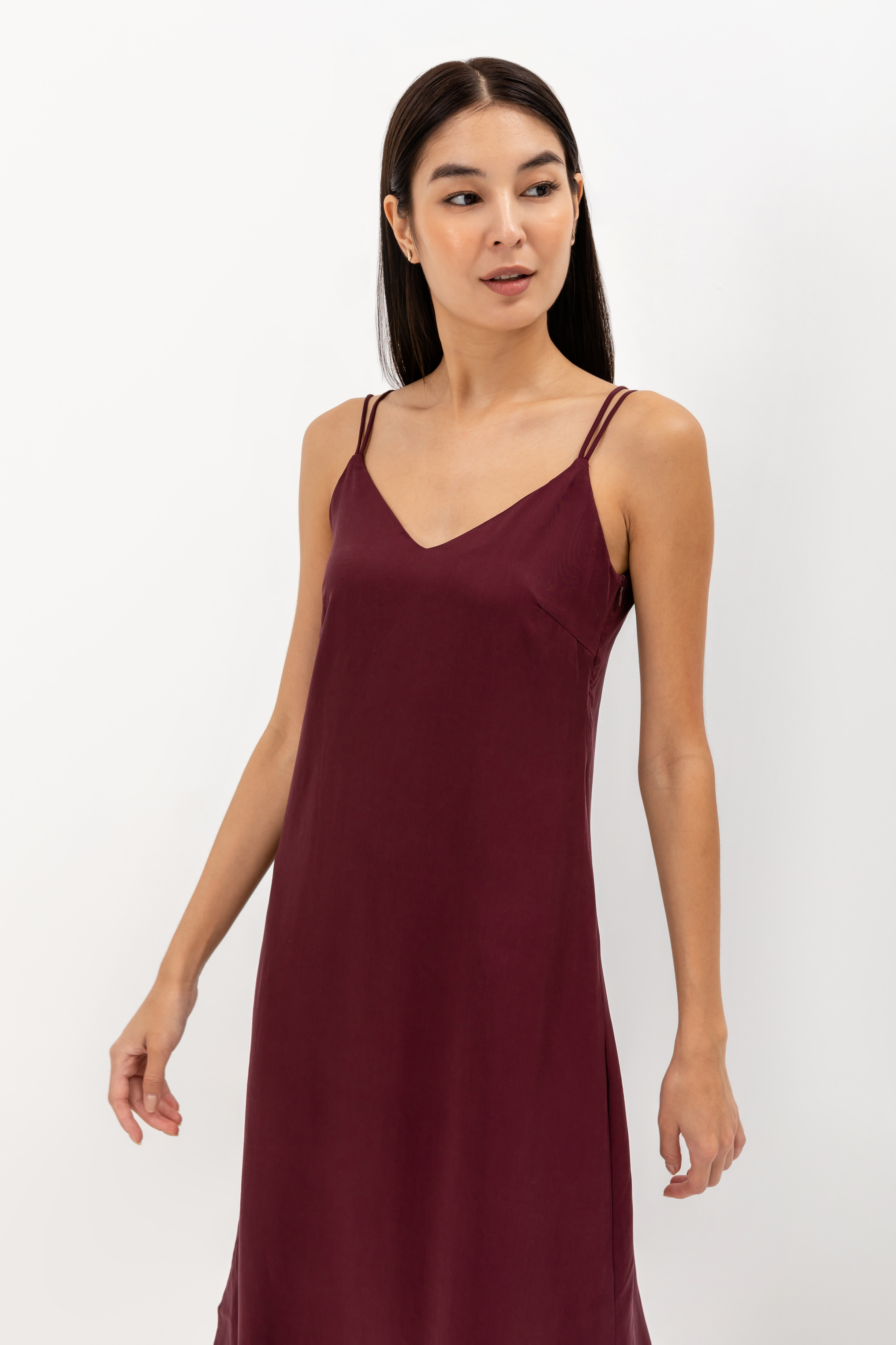 MACIE STRAPPY BACK TENCEL MIDI DRESS