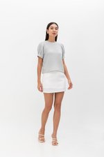 ELISABETTA COTTON PUFF SLEEVE TOP