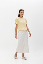 ELISABETTA COTTON PUFF SLEEVE TOP