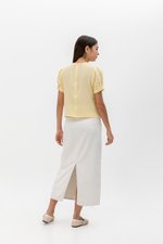 ELISABETTA COTTON PUFF SLEEVE TOP