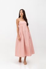 KAMILAH PLEATED CAMISOLE MAXI DRESS
