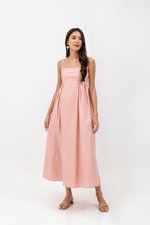 KAMILAH PLEATED CAMISOLE MAXI DRESS