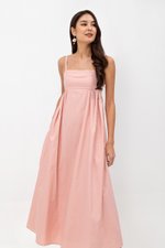 KAMILAH PLEATED CAMISOLE MAXI DRESS