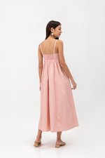 KAMILAH PLEATED CAMISOLE MAXI DRESS