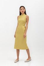 NIKA TWEED MIDI CHEONGSAM W PEARL BUTTONS