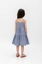 SOREN CHECKERED KIDS CAMI DRESS