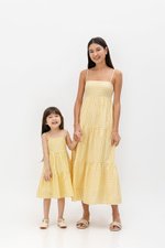 SOREN CHECKERED KIDS CAMI DRESS