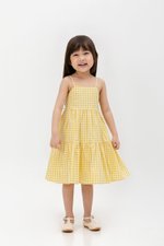 SOREN CHECKERED KIDS CAMI DRESS
