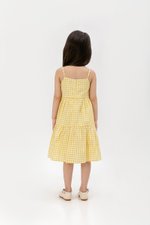 SOREN CHECKERED KIDS CAMI DRESS