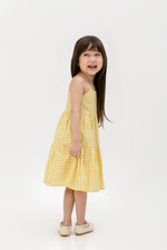 SOREN CHECKERED KIDS CAMI DRESS