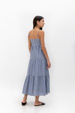 LUCIA CHECKERED TIERED DRESS