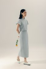 AYUMI TWEED PENCIL SKIRT