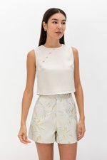 MARICA TEXTURED CHEONGSAM TOP