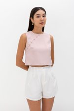 MARICA TEXTURED CHEONGSAM TOP