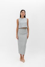 MARICA TEXTURED CHEONGSAM TOP