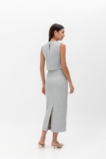 MARICA TEXTURED CHEONGSAM TOP