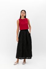 MARICA TEXTURED CHEONGSAM TOP