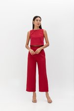 MARICA TEXTURED CHEONGSAM TOP