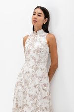 ORIENTAL LILIES CHEONGSAM DRESS