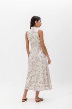 ORIENTAL LILIES CHEONGSAM DRESS