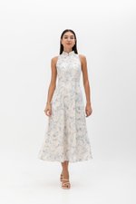 ORIENTAL LILIES CHEONGSAM DRESS