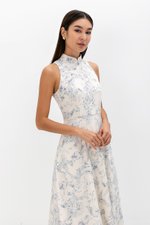 ORIENTAL LILIES CHEONGSAM DRESS