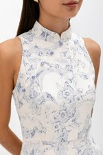 ORIENTAL LILIES CHEONGSAM DRESS