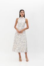 ORIENTAL LILIES CHEONGSAM DRESS