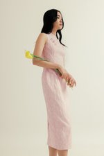 LUCINDA FLORAL JACQUARD CHEONGSAM DRESS