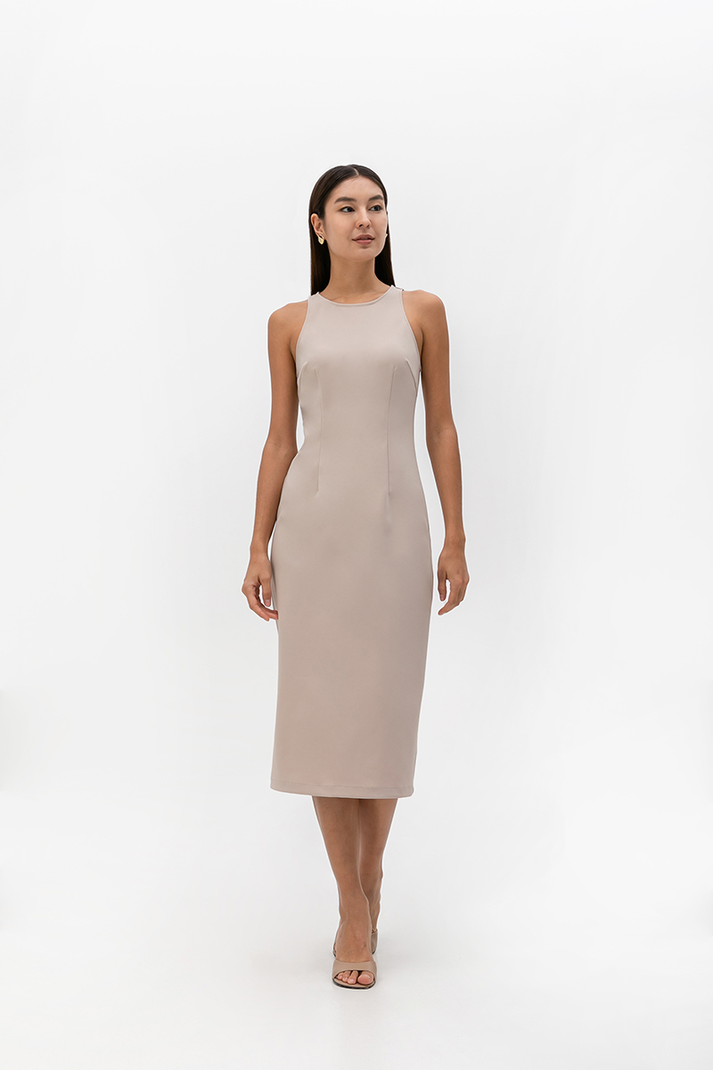 DEVINA TANK COLUMN MIDI DRESS