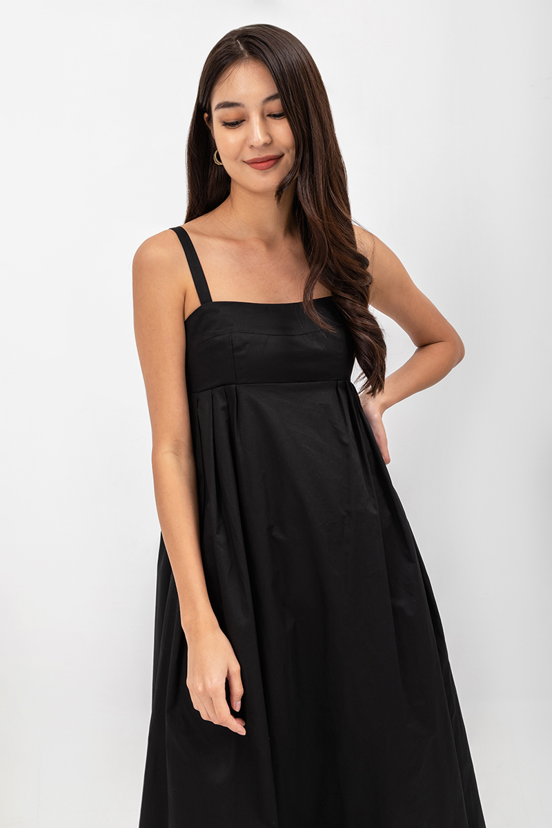 KAMILAH PLEATED CAMISOLE MAXI DRESS