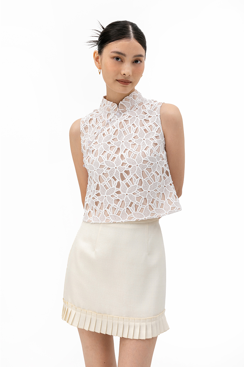 ARIANNA LACE CHEONGSAM TOP