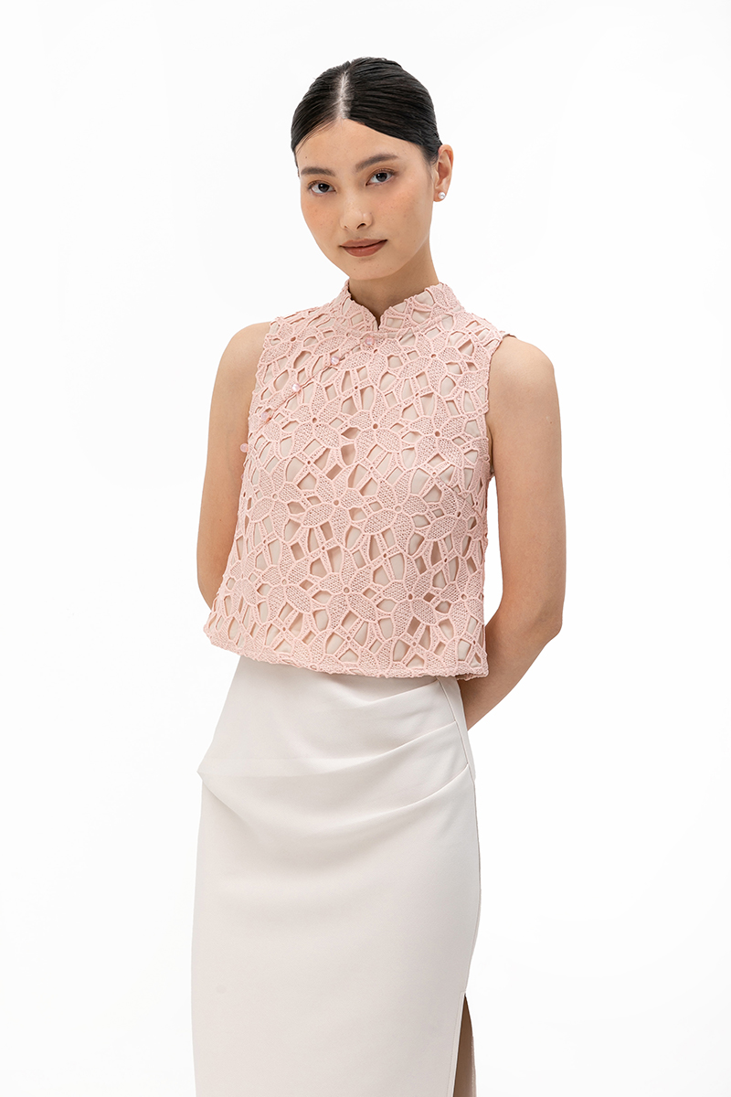 ARIANNA LACE CHEONGSAM TOP