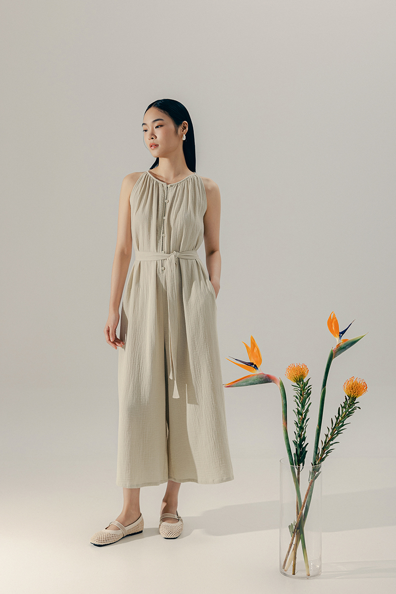 CHYNNA BUTTONDOWN JUMPSUIT