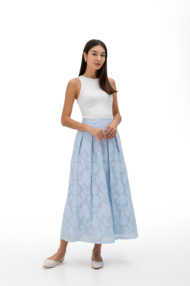 SEVARA JACQUARD MAXI SKIRT