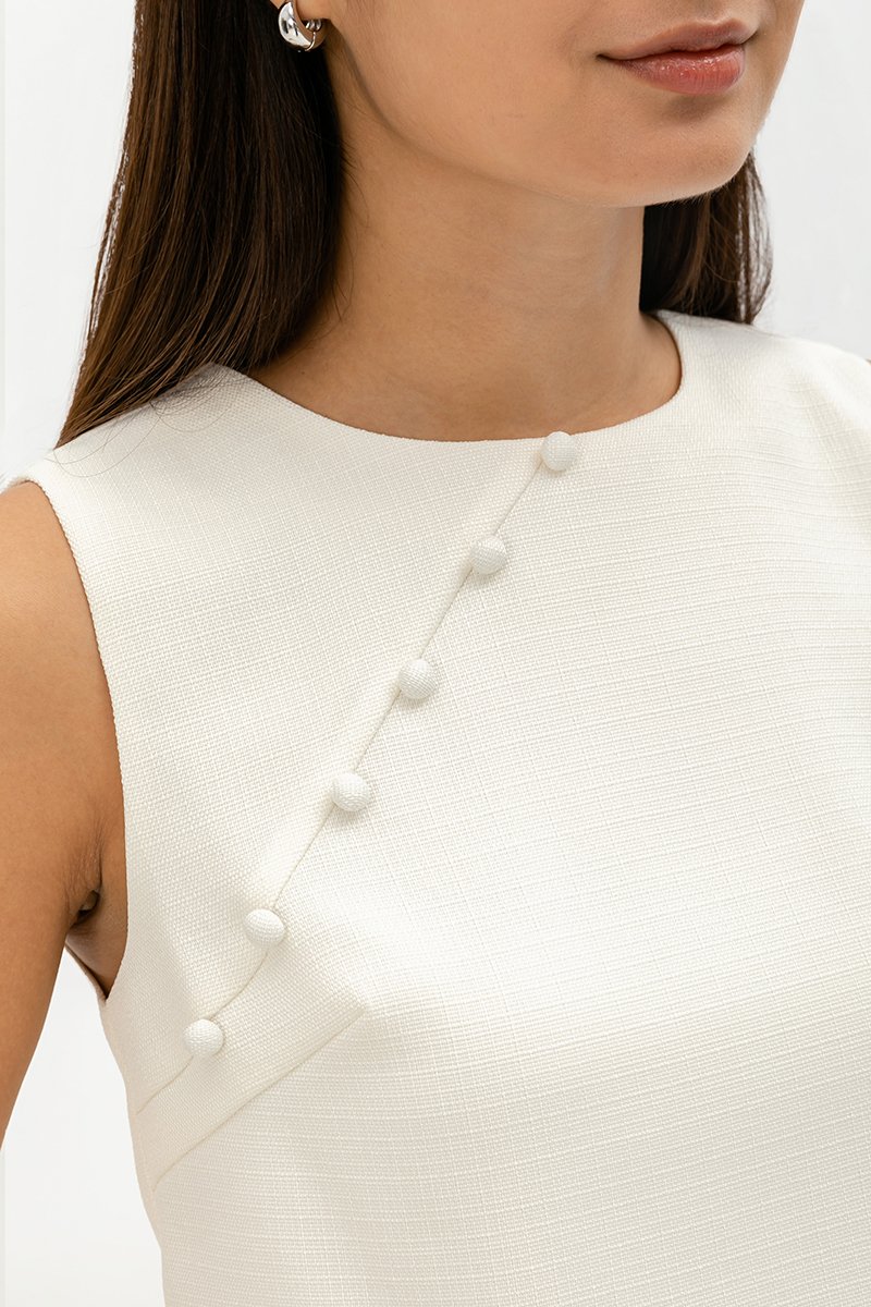 MARICA TEXTURED CHEONGSAM TOP
