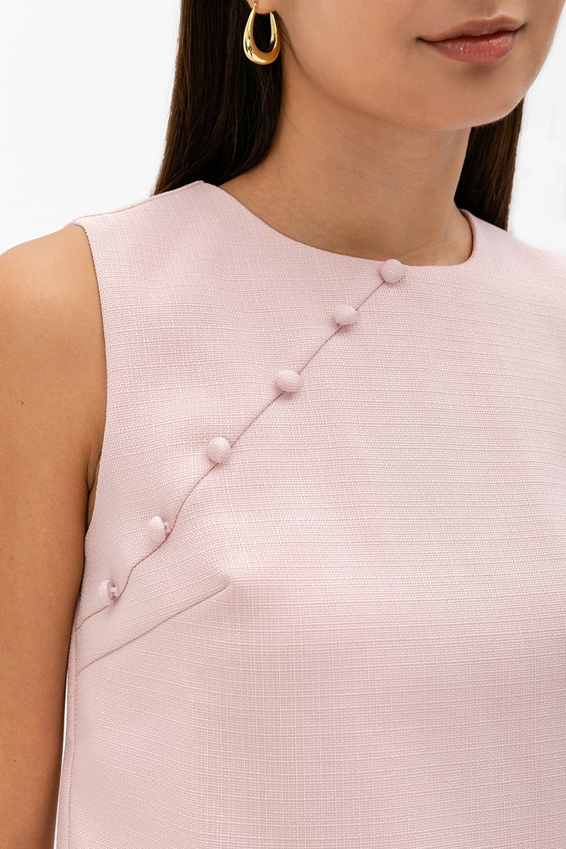 MARICA TEXTURED CHEONGSAM TOP