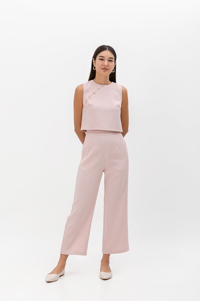 MARICA TEXTURED CHEONGSAM TOP