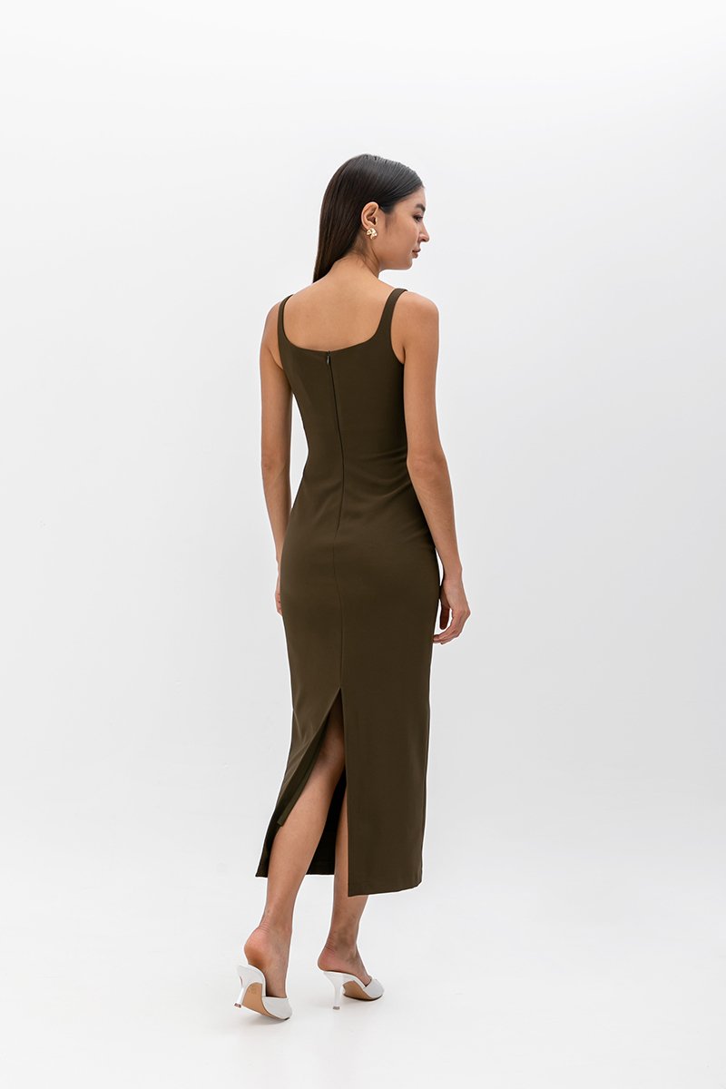 LOWEN SHEATH MIDI DRESS