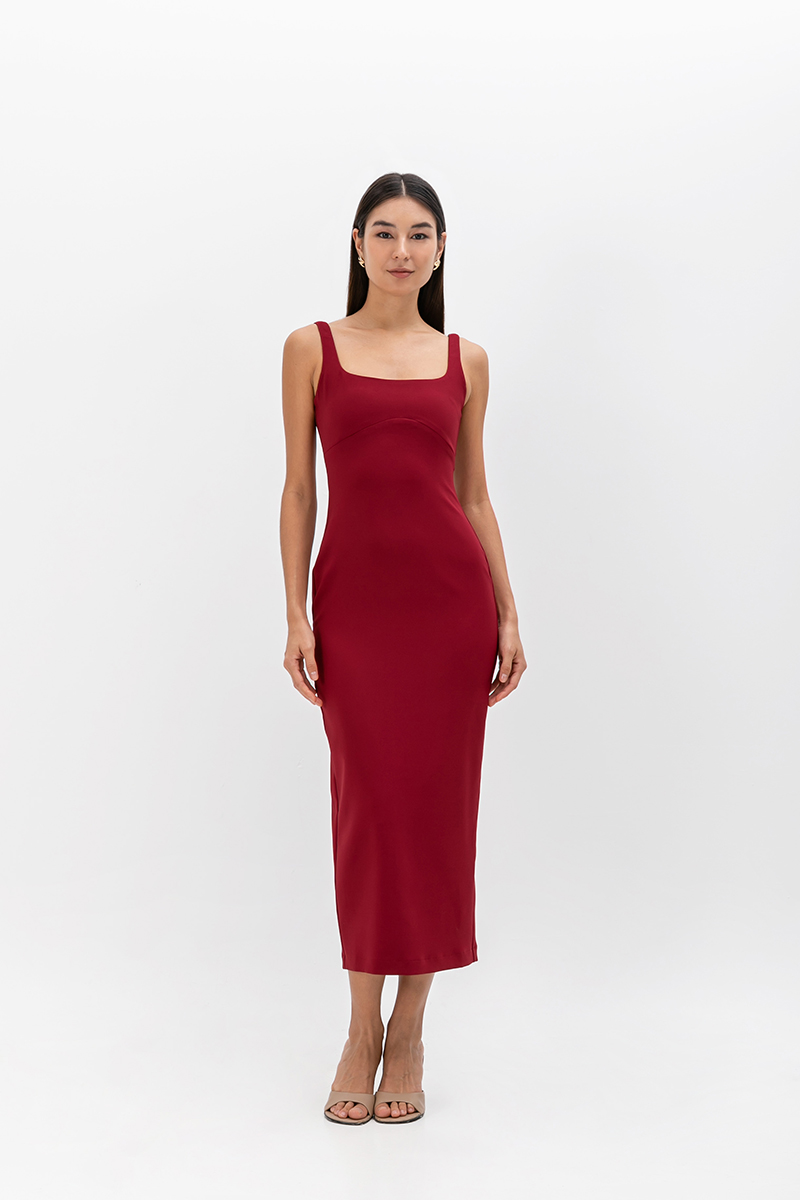 LOWEN SHEATH MIDI DRESS