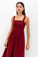ODETTE LACE TRIM MIDI DRESS