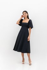 ANNETTA PUFF SLEEVE MIDI DRESS ANNETTA PUFF SLEEVE MIDI DRESS