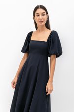 ANNETTA PUFF SLEEVE MIDI DRESS ANNETTA PUFF SLEEVE MIDI DRESS