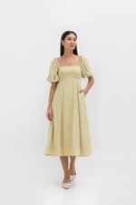 ANNETTA PUFF SLEEVE MIDI DRESS ANNETTA PUFF SLEEVE MIDI DRESS