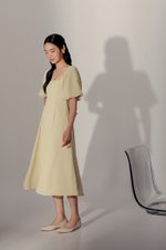 ANNETTA PUFF SLEEVE MIDI DRESS ANNETTA PUFF SLEEVE MIDI DRESS