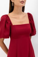 ANNETTA PUFF SLEEVE MIDI DRESS ANNETTA PUFF SLEEVE MIDI DRESS