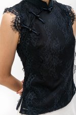 KERINA MESH LACE CHEONGSAM TOP KERINA MESH LACE CHEONGSAM TOP