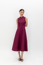 SADIE TEXTURED FIT AND FLARE CHEONGSAM DRESS SADIE TEXTURED FIT AND FLARE CHEONGSAM DRESS
