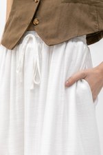SEINE TIERED DRAWSTRING MAXI SKIRT